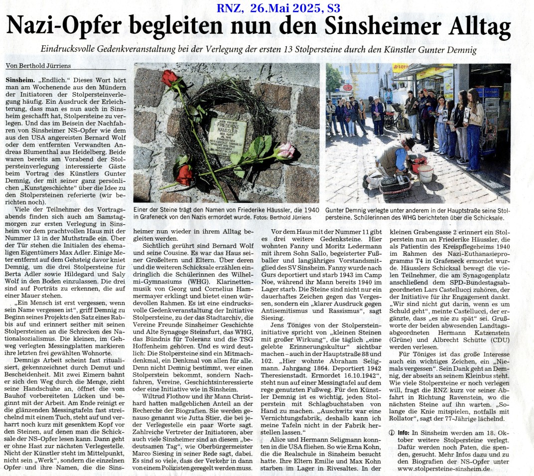 Artikel RNZ, 22. Mai 2026